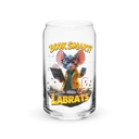 Nibbles Mcsqueak Book Smart 16oz Can Glass