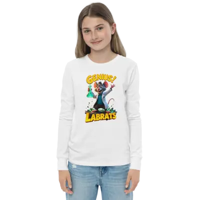 Dr Basil Whiskerworth Genius Kids Long Sleeve