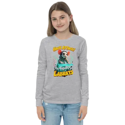 Byte C Cheddar Hack Attack Kids Long Sleeve