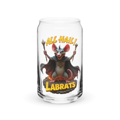 The Rat King All Hail 16oz Can Glass