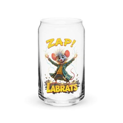 Ziggy Zappertail Zap 16oz Can Glass