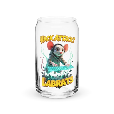 Byte C Cheddar Hack Attack 16oz Can Glass