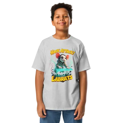Byte C Cheddar Hack Attack Kids T-Shirt