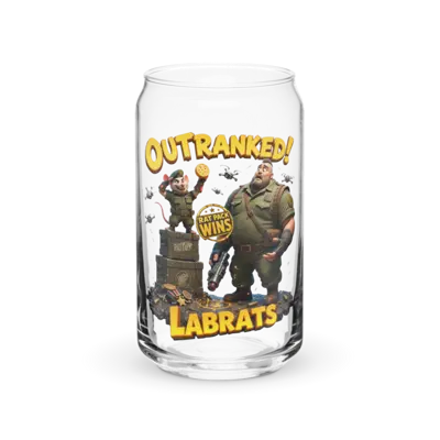 Outranked 16oz Can Glass