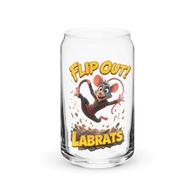 Twirl Tailspin Flip Out 16oz Can Glass