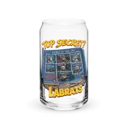 Top Secret 16oz Can Glass