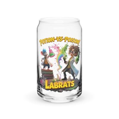 Potion Vs Poison 16oz Can Glass