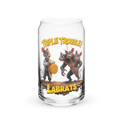 Triple Trouble 16oz Can Glass