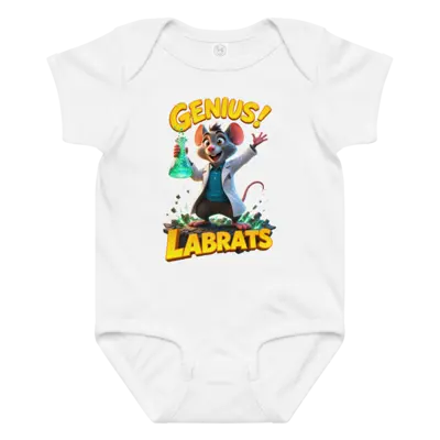 Dr Basil Whiskerworth Genius Baby Grow