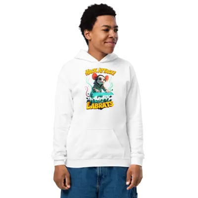 Byte C Cheddar Hack Attack Kids Hoodie