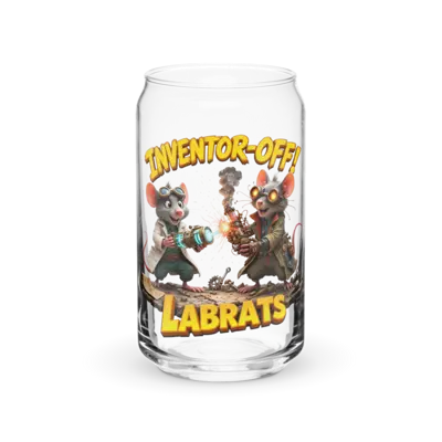 Inventor Off 16oz Can Glass